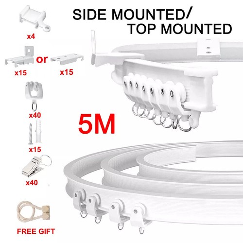 Meter bendable curtain - curtain, track