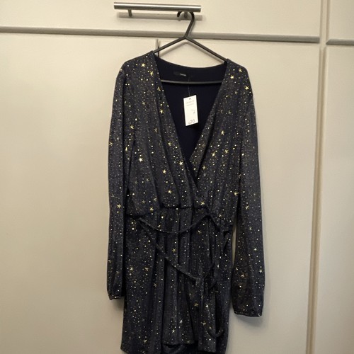 Asda navy gold - navy, glitter