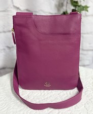 👜RADLEY BNWOT Ladies Leather Zip-Around Crossbody Bag, Magenta - RRP £159👜