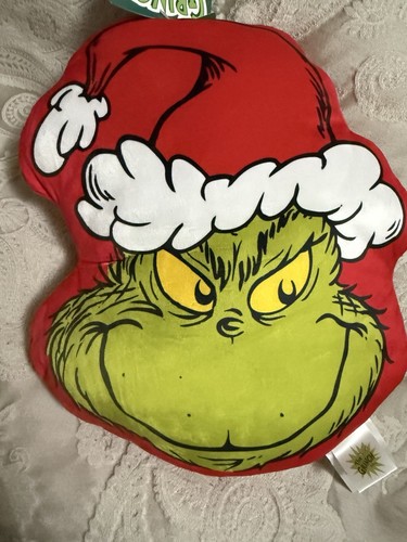 Grinch christmas pillow - christmas,