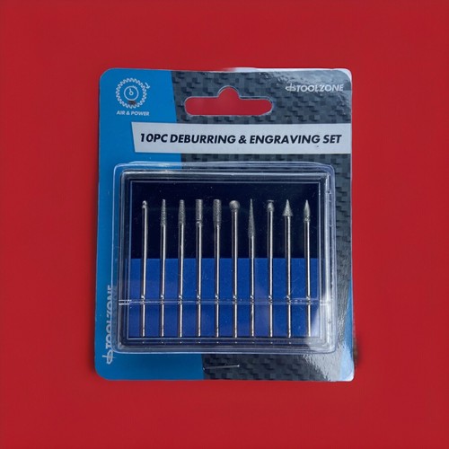 10pc diamond burr bit - burr, set