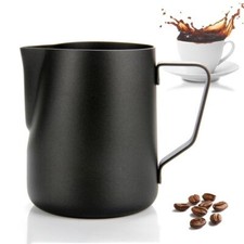 Stainless Steel Milk / Coffee Frothing Jug Frother Latte Container Metal 