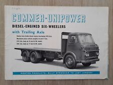 Commer-Unipower Six Wheeler Rigid Trucks Brochure 1962 - 15 ton  17 ton