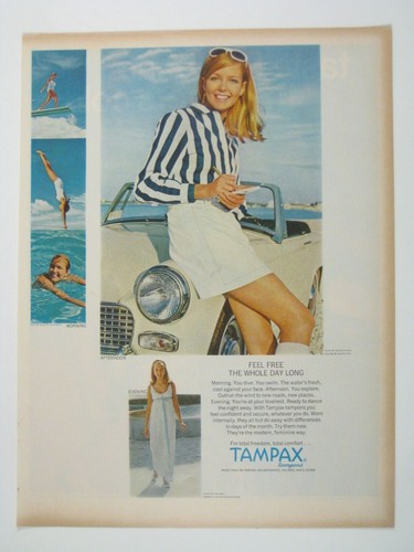 Vintage 1960s tampax - vintage,