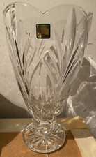 LARGE VINTAGE WATERFORD CRYSTAL CUT GLASS MARQUIS FOOTED VASE 26 Cms TALL VGC