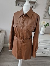 Zara Tan Brown Faux Leather