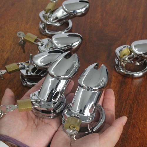 Stainless steel chastity penis - stainless,
