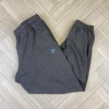 Nike Vintage Baggy Track Joggers Grey Blue Swoosh Size Medium