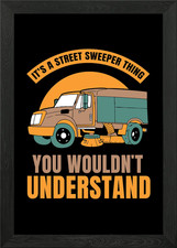 Street Sweeper Framed Wall Art
