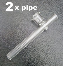2Pcs CLEAR 4" SMOKING SMOKE