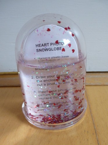 Heart photo snowglobe dome - snowglobe,
