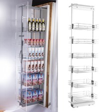 Soft Close Kitchen Cupboard Pull Out Wire Basket Set Larder Storage Cabinet Unit
