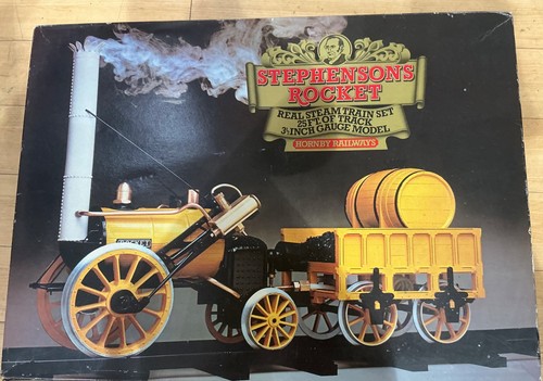 Boxed stephenson rocket loco - boxed,