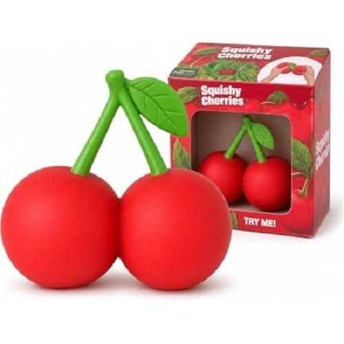 Jumbo cherry squishy toy - cherry,
