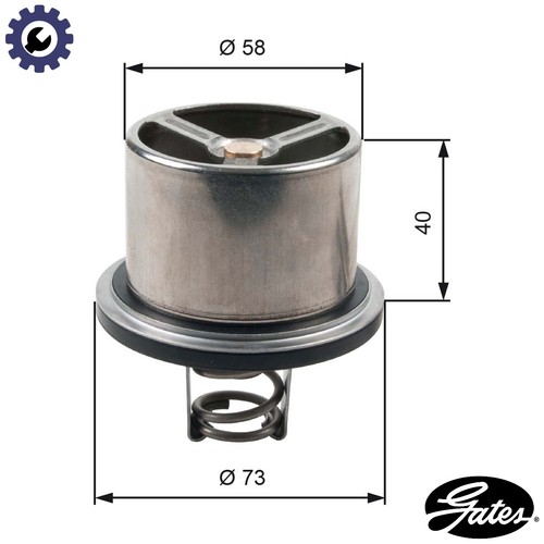 Thermostat coolant th07882 for - coolant,