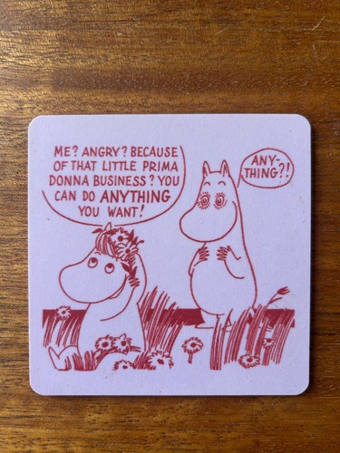 Pink moomin coaster - pink,