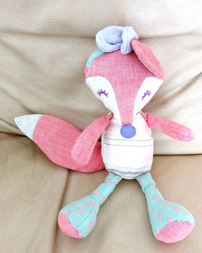 Wilberry linen fox teddy - wilberry, bear