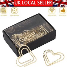 Gold Paper Clips, 12 PCS Small