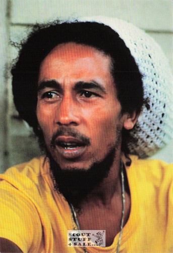 Bob marley postcard - bob, by