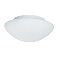 23cm White Finish Metal Flush