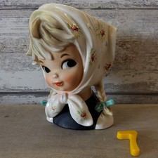 Vintage Head Vase, Dutch Girl