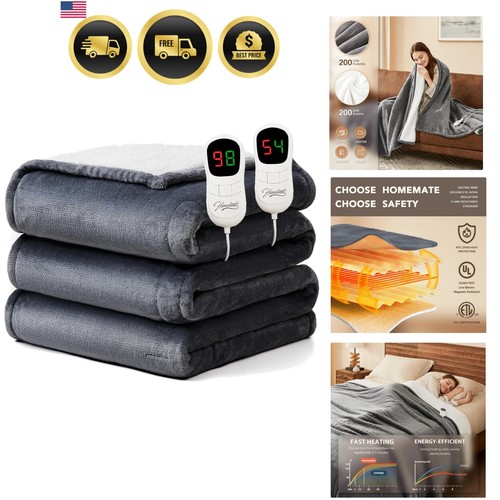 Electric heated blanket - electric, queen