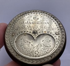 Antique brass engraved - brass, misers