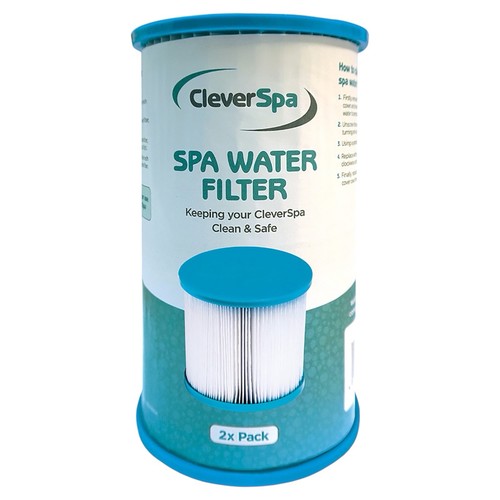Cleverspa hot tub water - hot, filter