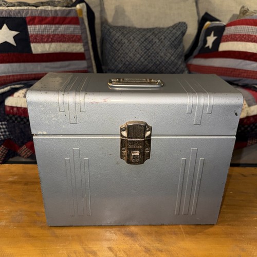 Vintage metal filing cabinet - filing,