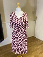 Red White Knee Length Dress