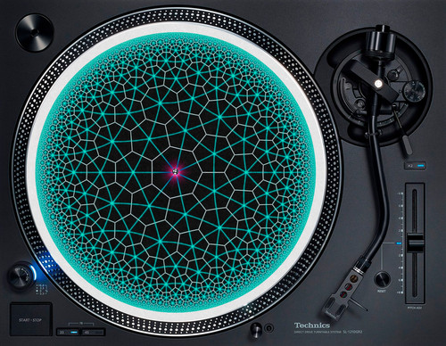 Geometric parallax teal sphere - geometric,