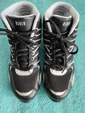 Bloch Zumba Black and SILVER Ankle Dance Boots Size 7 ..fits UK 6