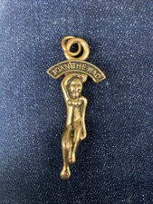 Vintage Brass Lucky Charm