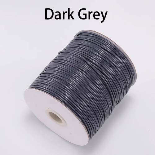 5mm 2mm waxed cotton cord - waxed,