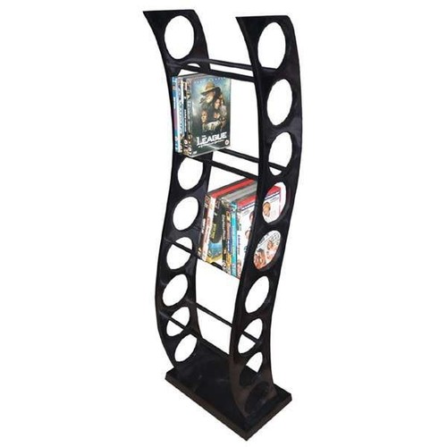 Aluminium dvd rack black - dvd,
