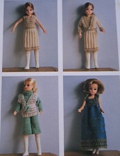 Knitting Pattern COPY Vintage Dolls clothes outfit for Barbie Sindy
