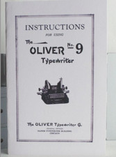Oliver Typewriter model #9