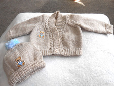 Hand knitted Beige *Teddy