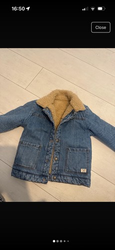 Zara boys denim reversible - boys,