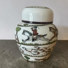 Vintage Coalport HUNTING SCENE