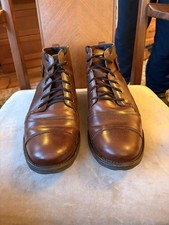 Mens brown leather Dune laced