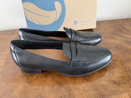 Clarks women black leather - women's,
