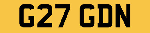 G27 gdn private digit - 2, dvla