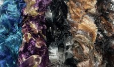 Job lot bundle Yarn Wool Crafts Pom Pom Fancy Eyelash Ribbon 5x 10 meters #354