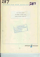 HP/Agilent 6201B DC Power Supply Lab Series SN 6A Operating and Service Man 287