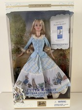 BARBIE Peter Rabbit 100 Year Celebration Doll In Unopened Presentation Box. NWT.