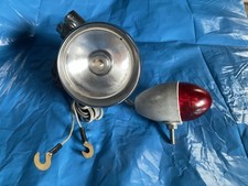 Bicycle Sturmey Archer Dynamo Front Light and Rear Lamp Set VINTAGE