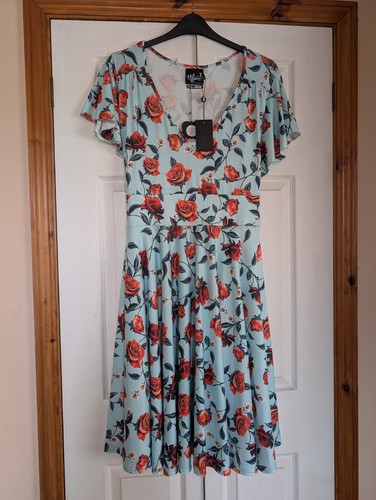 Hell bunny floral - hell, blue