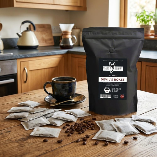 Black donkey coffee bags - donkey, 50