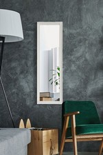 Large Mirror White Antique